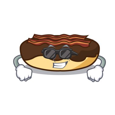 Süper cool akçaağaç pastırma bar karakter karikatür