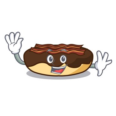 Akçaağaç pastırma bar karakter karikatür sallayarak