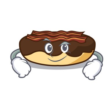 Smirking akçaağaç pastırma bar karakter karikatür