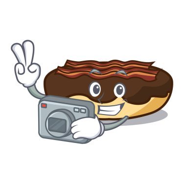 Fotoğrafçı akçaağaç pastırma maskot karikatür bar