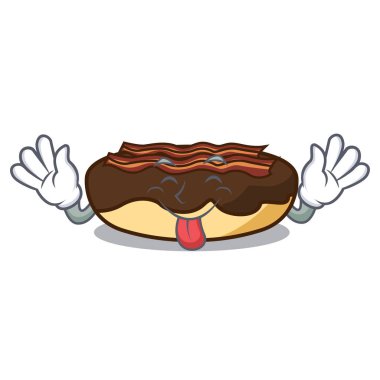 Akçaağaç pastırma maskot karikatür bar dışarı dil