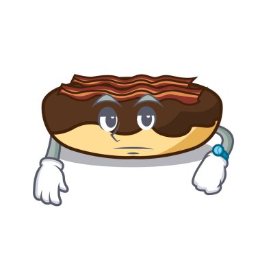 Akçaağaç pastırma bar maskot karikatür bekliyor