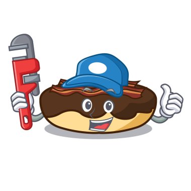 Tesisatçı akçaağaç pastırma maskot karikatür bar