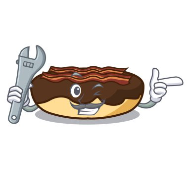 Mekanik akçaağaç pastırma maskot karikatür bar