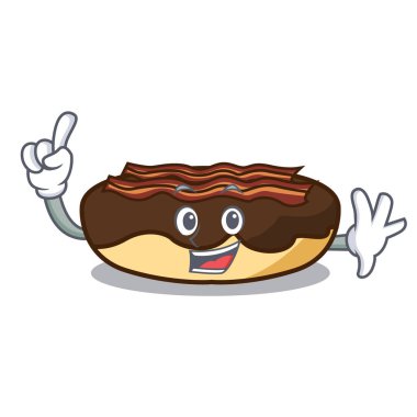 Parmak akçaağaç pastırma maskot karikatür bar