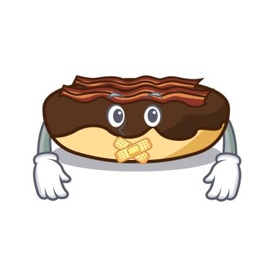 Sessiz akçaağaç pastırma maskot karikatür bar