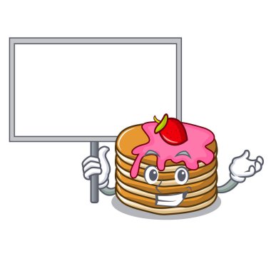 Yönetim Kurulu gözleme çilek karakter karikatür vektör çizim ile getir