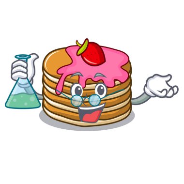 Profesör gözleme çilek karakter karikatür ile