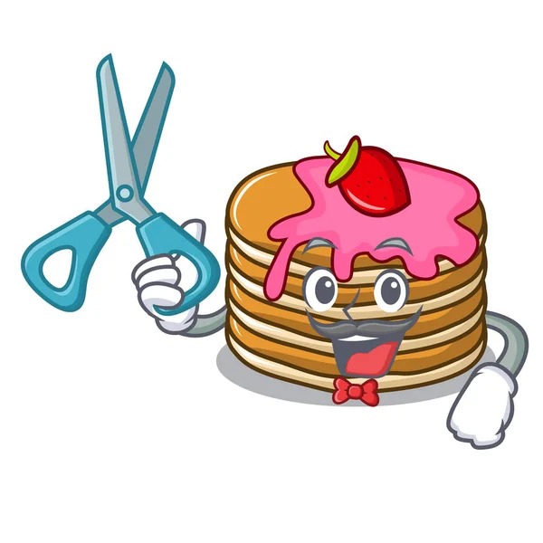 Kuaför gözleme çilek karakter karikatür ile