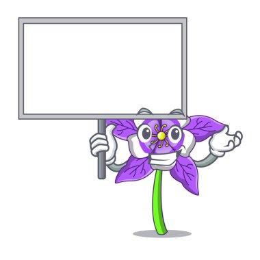 Yönetim Kurulu columbine çiçek karakter karikatür getirmek