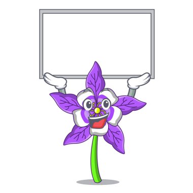 Karakter karikatür columbine tahtayı çiçeğim