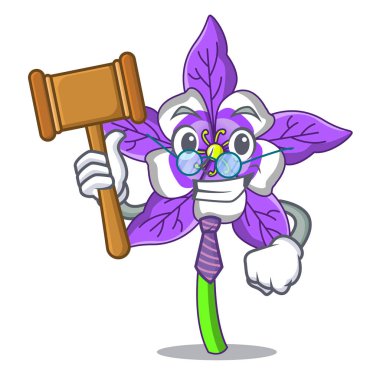 Columbine çiçek maskot çizgi film Yargıç