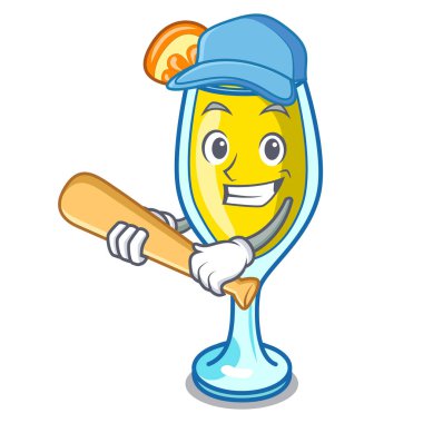 Oyun beysbol Mimoza karakter karikatür tarzı