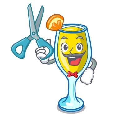 Mimoza karakter karikatür tarzı berber