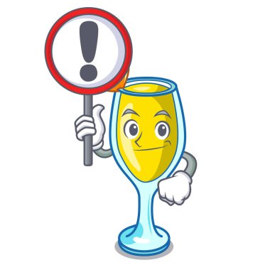 İşareti Mimoza karakter karikatür tarzı ile