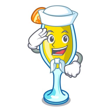 Denizci Mimoza karakter karikatür tarzı