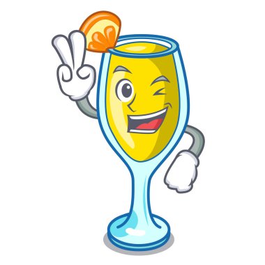 İki Mimoza karakter karikatür tarzı vektör çizim parmak