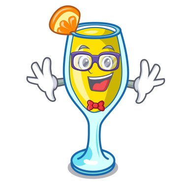 Geek Mimoza karakter karikatür tarzı vektör çizim