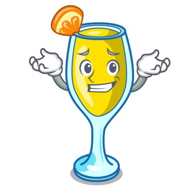 Sırıtan Mimoza karakter karikatür tarzı