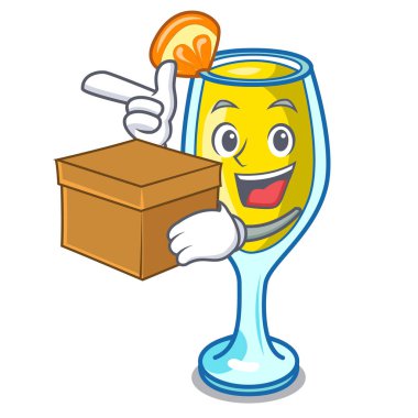 Kutusu Mimoza karakter karikatür tarzı ile