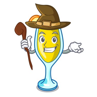 Cadı Mimoza maskot karikatür tarzı