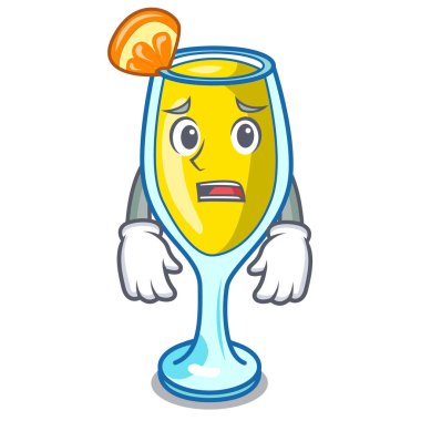 Korkarım Mimoza maskot karikatür tarzı