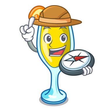 Explorer Mimoza maskot karikatür tarzı