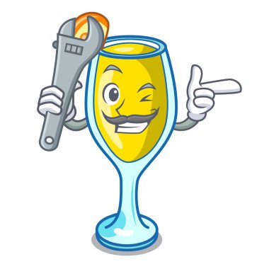 Mekanik Mimoza maskot karikatür tarzı