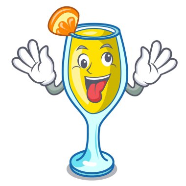 Deli Mimoza maskot karikatür tarzı