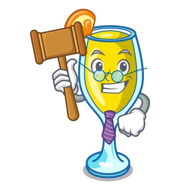 Yargıç Mimoza maskot karikatür tarzı