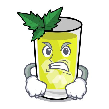 Kızgın sakinleşmek maskot çizgi film