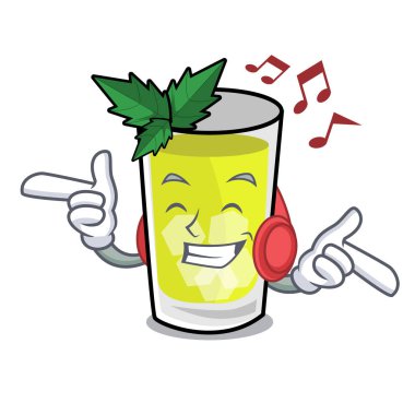 Dinleme müzik sakinleşmek maskot çizgi film