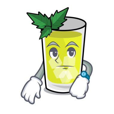 Bekleyen sakinleşmek maskot çizgi film