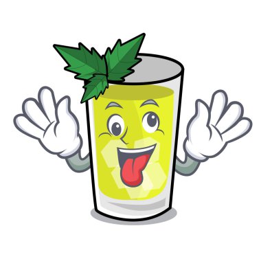 Deli sakinleşmek maskot çizgi film