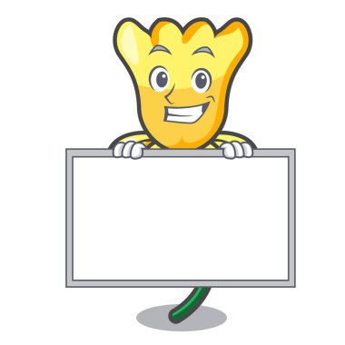 Yönetim Kurulu nergis çiçek karakter karikatür ile sırıtarak