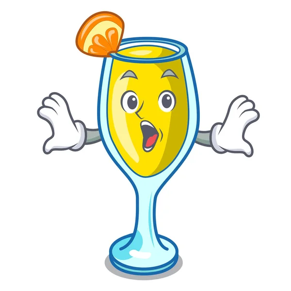 Surpreendido mimosa mascote estilo cartoon —  Vetores de Stock