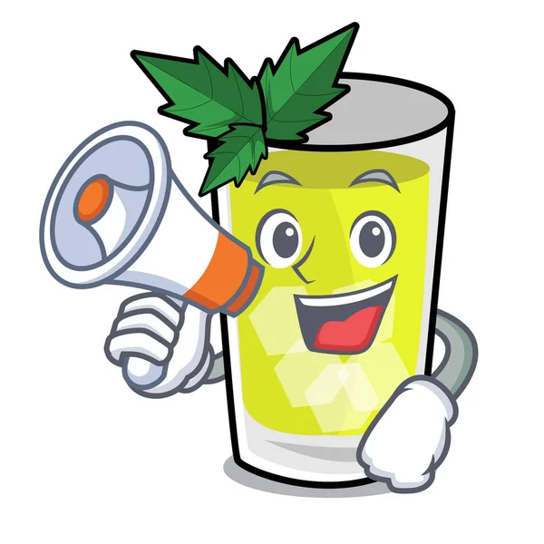 Megafon sakinleşmek karakter karikatür ile