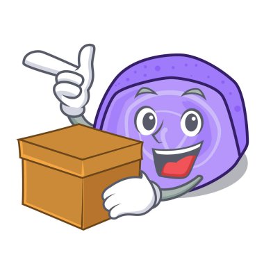 Kutu yaban mersini ile rulo pasta karakter karikatür