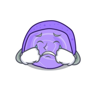 Ağlayan böğürtlenli rulo pasta maskot çizgi film