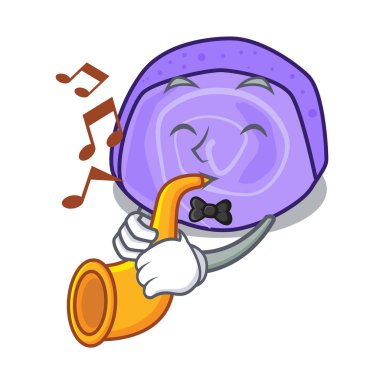 Trompet blueberry ile pasta maskot çizgi film rulo