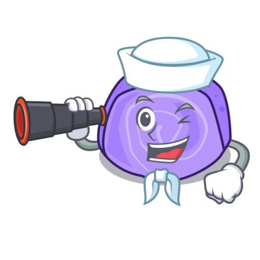 Denizci dürbün blueberry ile rulo pasta maskot çizgi film