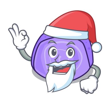 Santa böğürtlenli rulo pasta maskot çizgi film