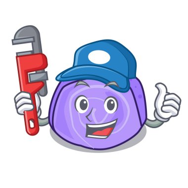 Tesisatçı böğürtlenli rulo pasta maskot çizgi film