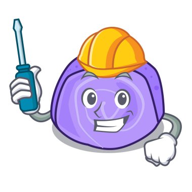 Otomotiv böğürtlenli rulo pasta maskot çizgi film