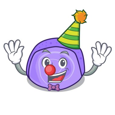 Palyaço böğürtlenli rulo pasta maskot çizgi film