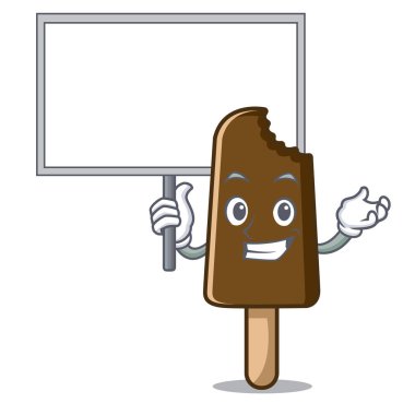 Yönetim Kurulu çikolatalı dondurma karakter karikatür getirmek