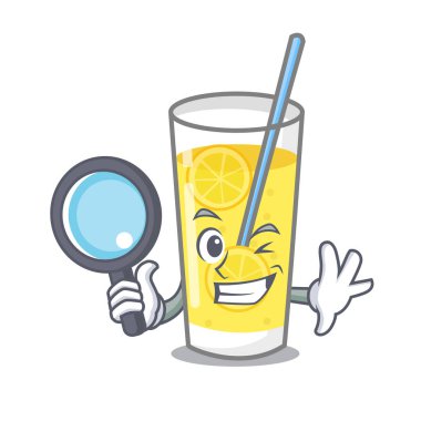 Dedektif limonata karakter karikatür tarzı