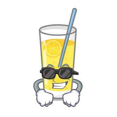Süper cool limonata karakter karikatür tarzı