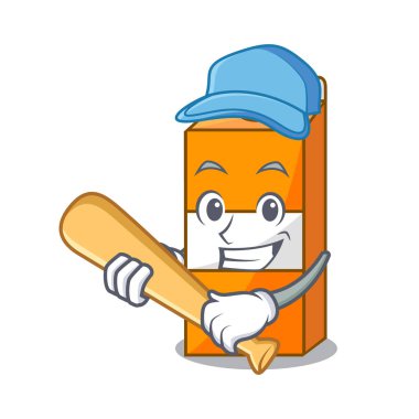 İskambil beyzbol paket meyve suyu karakter karikatür