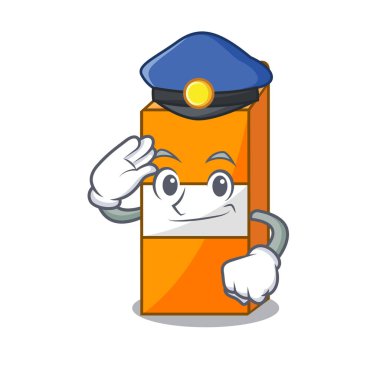 Polis suyu karakter karikatür paket